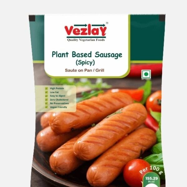 Vezlay Plant Based Sausages – Spicy