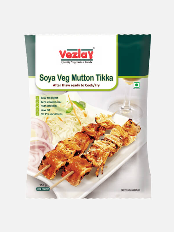 Mutton Tikka Made From Soy Is a Delicious And Healthy Vegetarian Dish.
