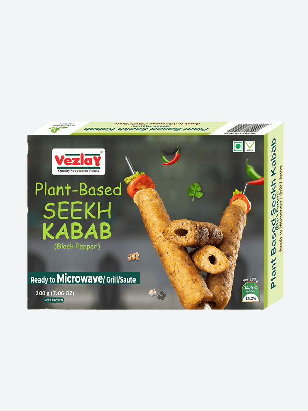 Seekh Kabab | Plant Based Seekh Kebab | Vezlay