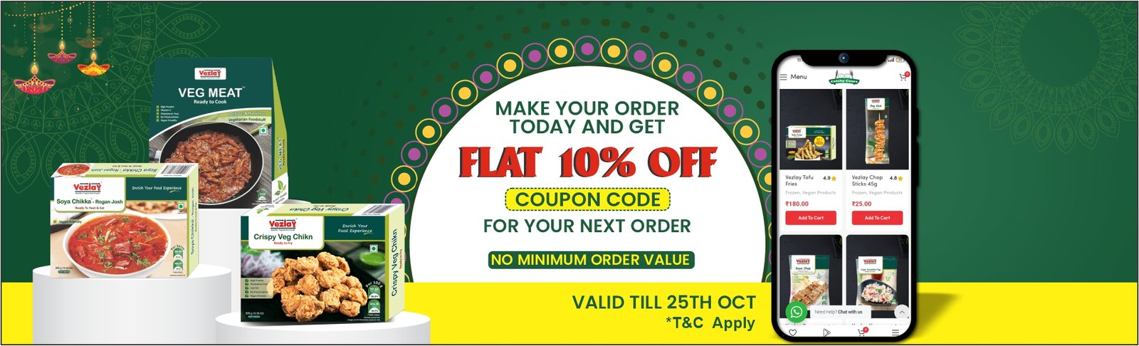 10% off long banner